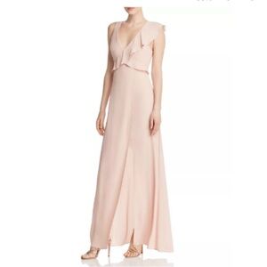 Bcbgmaxazria blush pink maxi dress